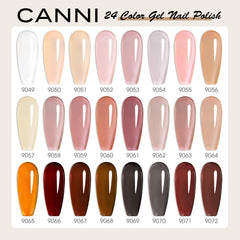CANNI CC3 pink nude brown jelly gel polish for versatile nails