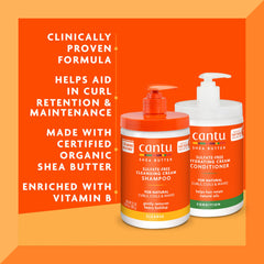 Close-up of Cantu Shea Butter formula texture highlighting creaminess.