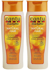 Cantu Sulfate-Free Cleansing Cream Shampoo bottle showcasing moisturizing cleanse for curly hair.