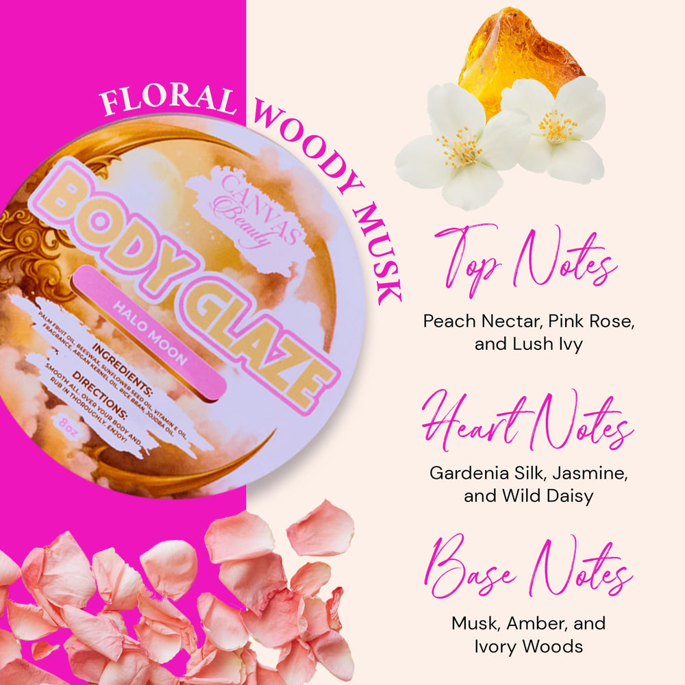 Halo Moon applied on arm demonstrates quick absorption and radiant look.