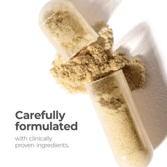 Capillus Hair Growth Vitamins packaging box highlighting ingredients for healthy hair support.