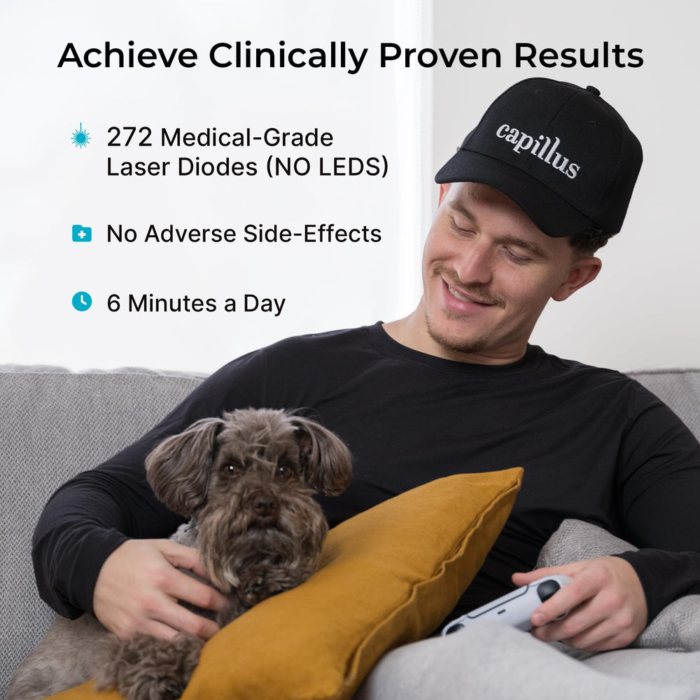 Capillus PRO battery charging dock for quick recharges between treatments.