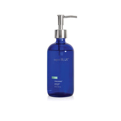 Capri Blue Volcano hand wash bottle front adds vibrant cobalt color to your sink.