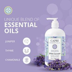 Capri Essentials white lavender closeup showing aroma profile