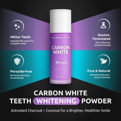 Carbon White VPurple closeup texture reveals creamy purple formula for stain concealing.
