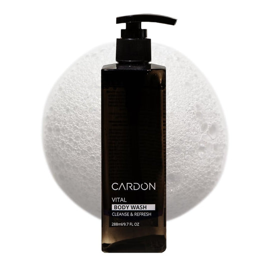 Cardon Acne Clearing Body Wash bottle for deep cleansing and refreshing scent.