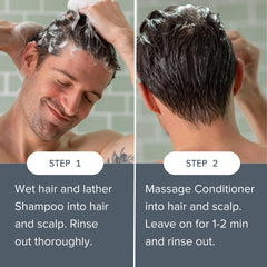 Cardon male grooming routine shower shot invites daily care.