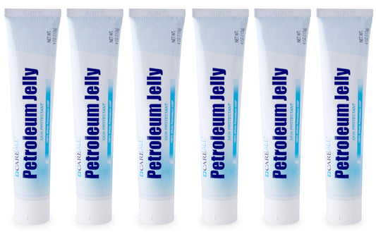 CareAll petroleum jelly 4oz tube front view, fragrance-free skin protection