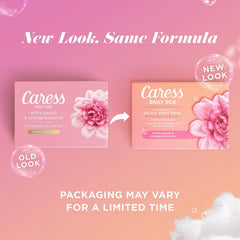 Caress bar soap 3.15oz closeup highlights cleansing and hydration.
