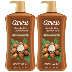 Caress Body Wash bottle shows moisturizing formula for soft, hydrated skin.