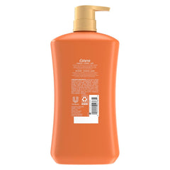 Close-up of Caress body wash lather indicating silky texture for smooth skin.