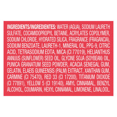 Caress exfoliating texture close-up suggests gentle surface cleansing benefits.