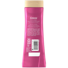 Caress moisturizing foam lather demonstrates rich, silky texture for a refreshing wash.
