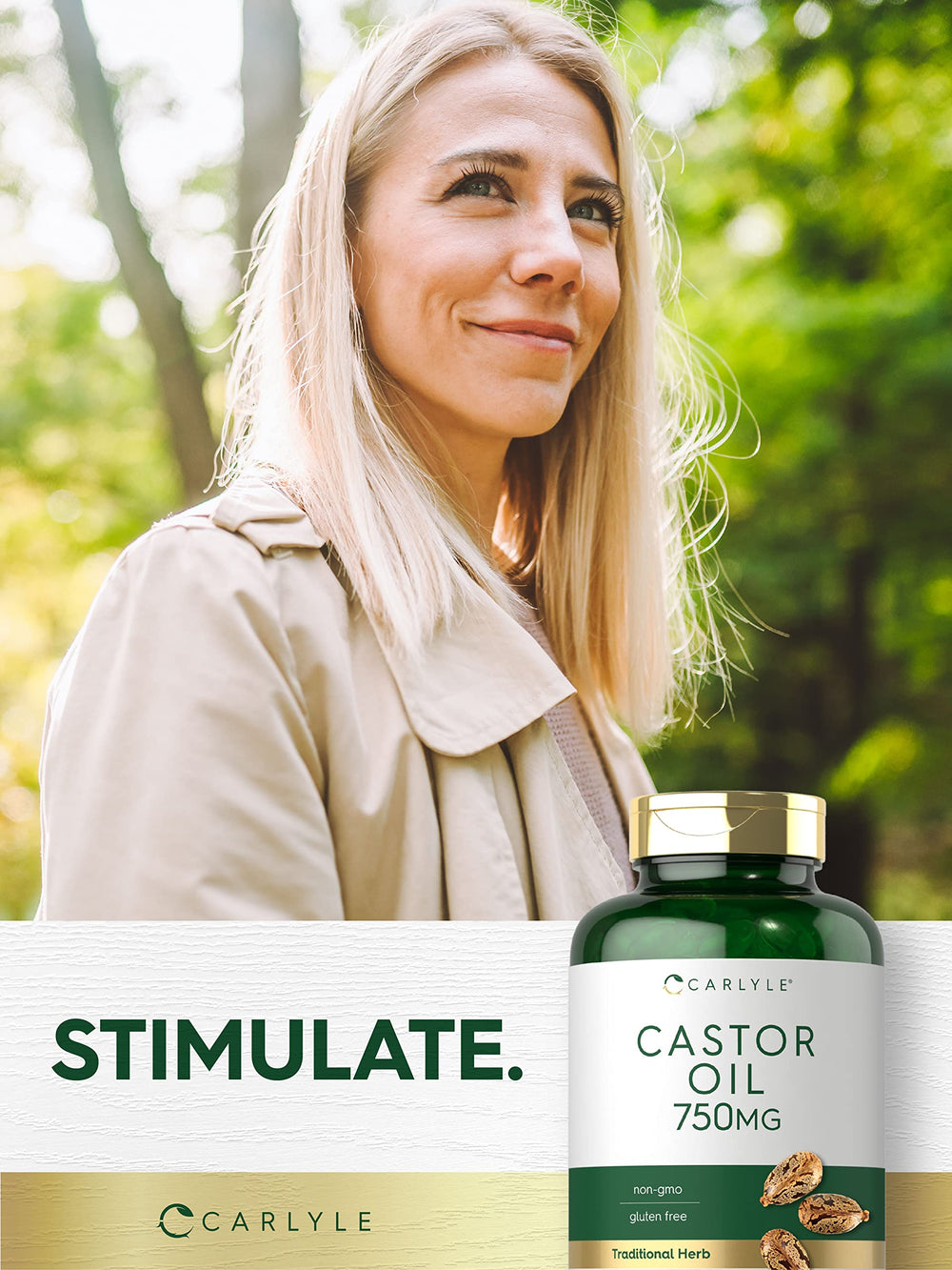 Carlyle Castor Oil gluten-free and non-GMO certification for purity you can trust.