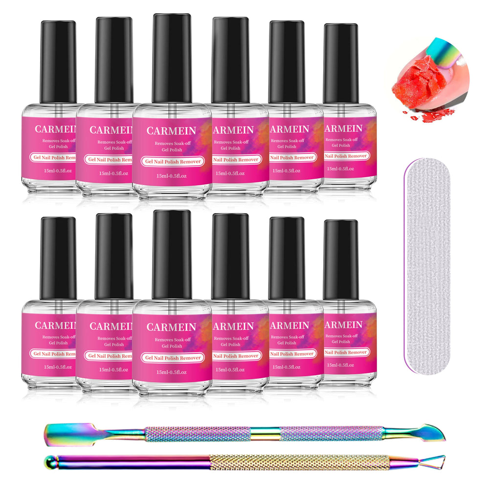CARMEIN Gel Nail Polish Remover bottle 15ml for quick precise application.
