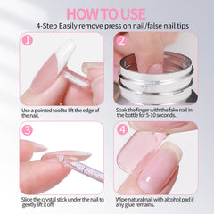 CARMEIN gentle 80ml formula safe for cuticles and natural nails