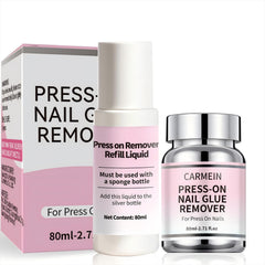 CARMEIN nail glue remover bottle for precise, mess-free removal