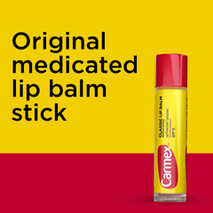 Windy outdoor scene showing lip protection against cold weather