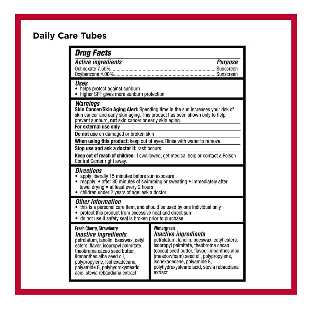 Carmex Daily Care Minis SPF 15 cool mint mini tube quick refresh