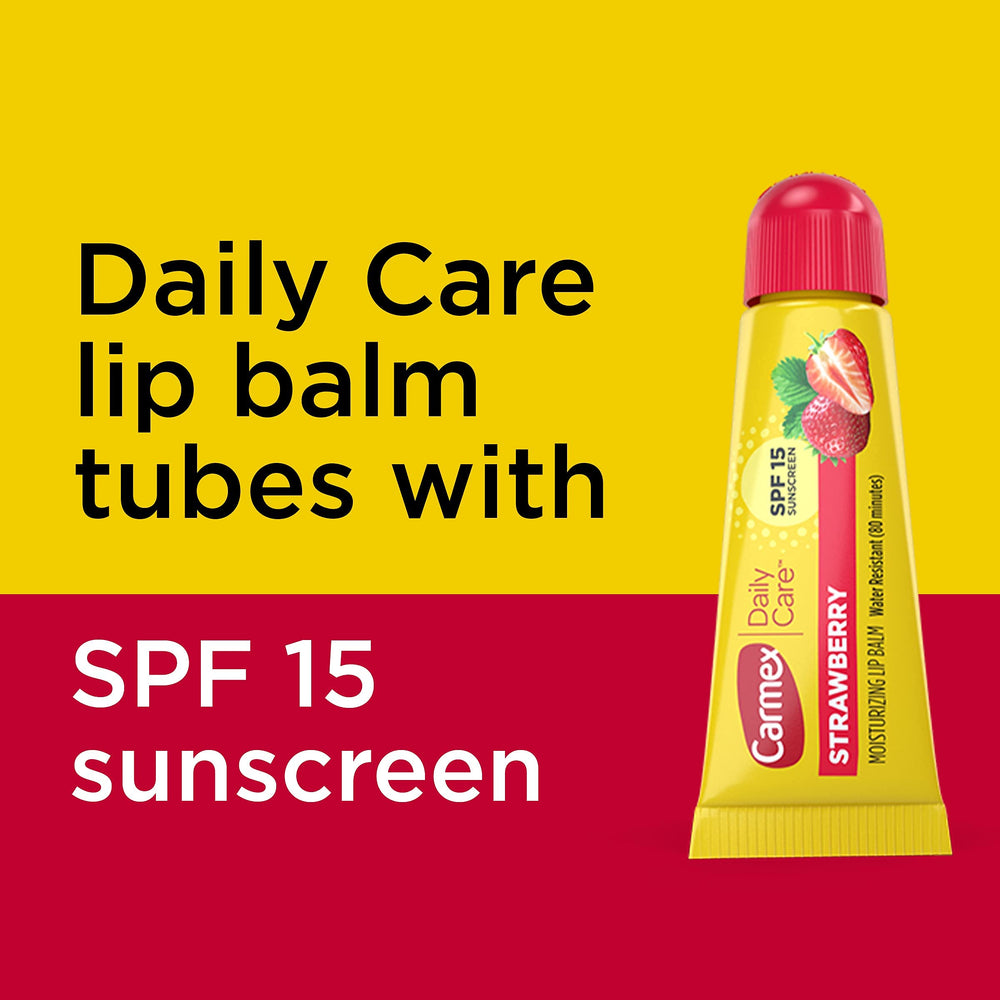 Smooth texture of Carmex lip balm applying evenly