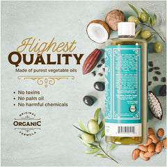Carolina Castile Soap coconut oil component supports cleansing without harsh effects