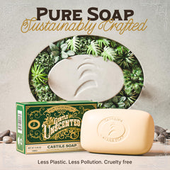 Carolina Castile Soap unscented formula gentle on sensitive skin.