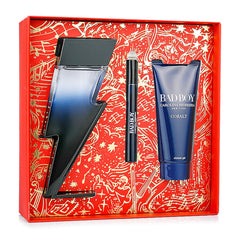 Carolina Herrera Bad Boy Cobalt shower gel bottle delivering a revitalizing cleanse.