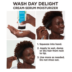 Frizz control for defined curls with Carol's Daughter product