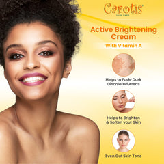 CAROTÏS Brightening Cream swatch reveals smooth, non-greasy finish