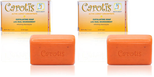 CAROTÏS Exfoliating Soap 200g front view for radiant cleansing