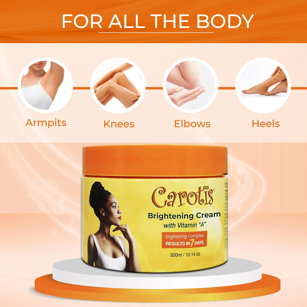 CAROTÏS night-time application shows cream being applied to skin.
