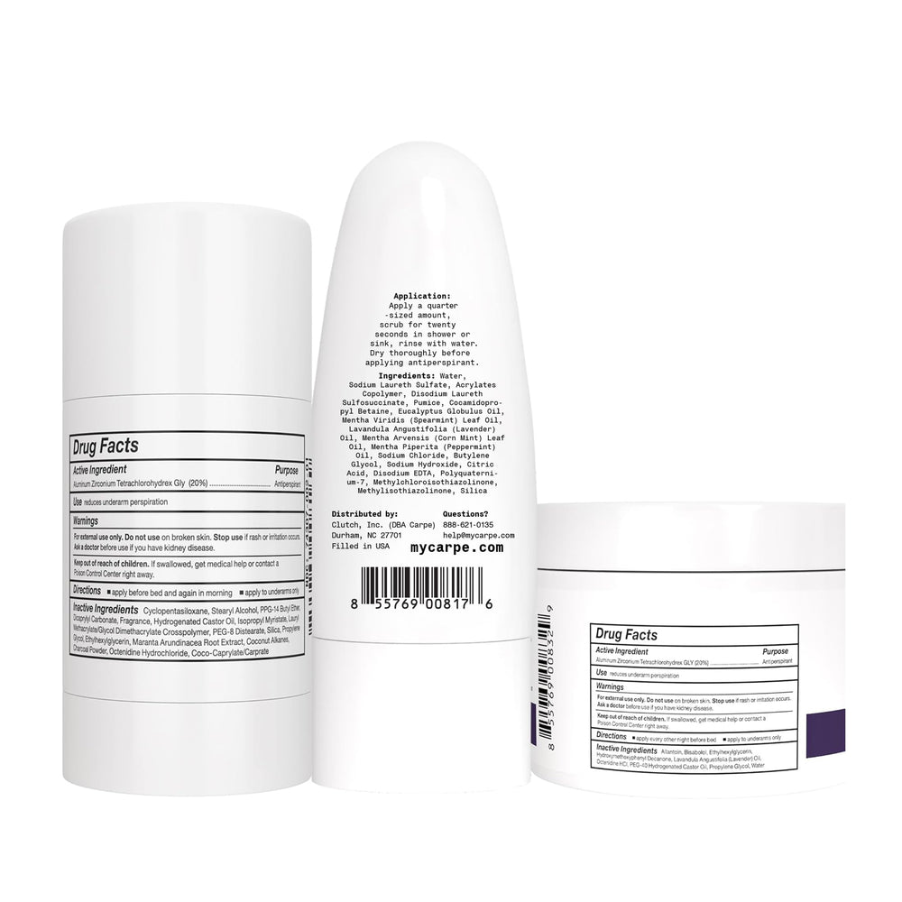 Carpe antiperspirant stick ready for daily underarm sweat control