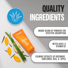 Carpe No-Sweat Breast witch-hazel: soothing ingredient blend supports skin comfort.