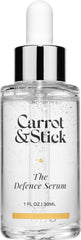 Carrot & Stick Defense Serum bottle for daily protection and even-tone hydration.