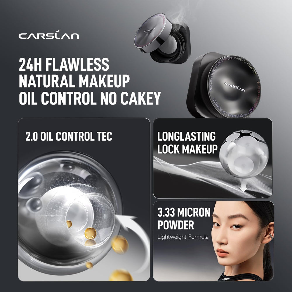 CARSLAN 2.0 soft focus powder applies evenly for natural finish