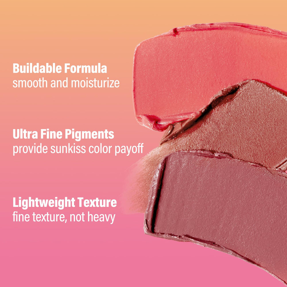 CARSLAN Cream makeup stick demonstrates blendable, buildable color.