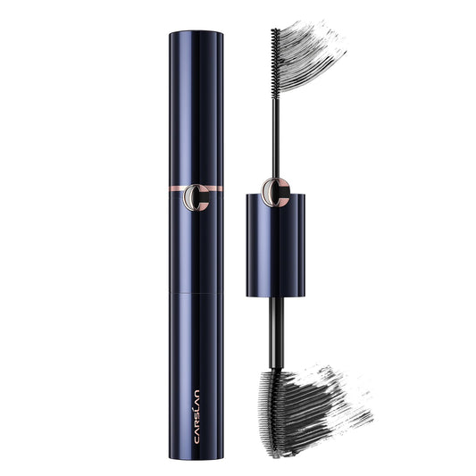 CARSLAN Double Extension Curling Mascara curved brush defines dramatic lashes