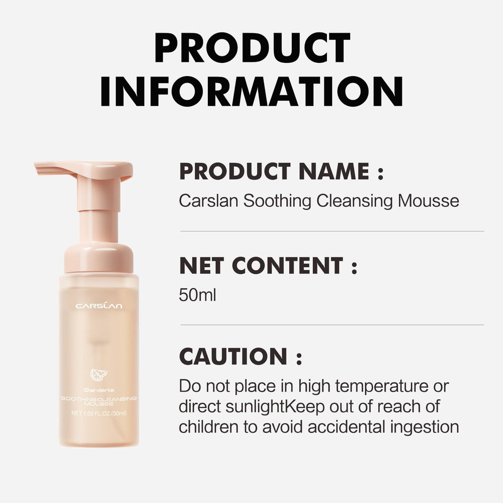 CARSLAN Face Wash packaging highlights gentle, travel-friendly design.