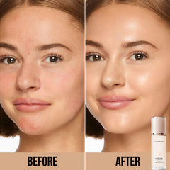 CARSLAN lasting moisture foundation with pump demonstrates easy, even application