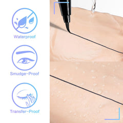CARSLAN liquid eyeliner dries quickly for a smooth, transfer-free finish