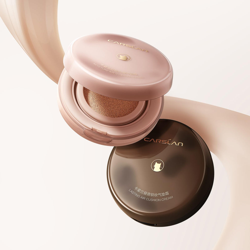 CARSLAN cushion applies evenly, blending texture smoothly