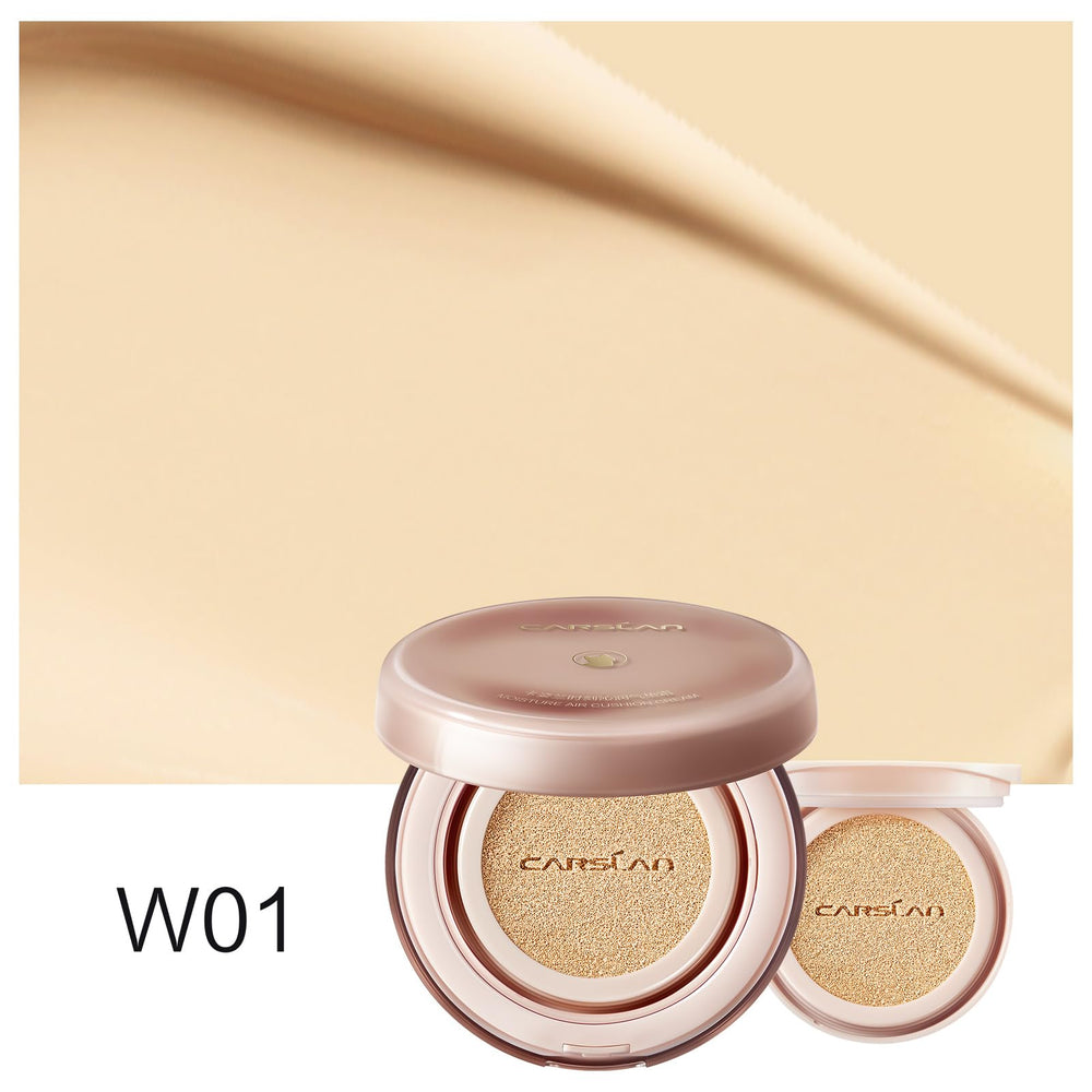 CARSLAN shade-w01-natural-warm on dry skin shows true color