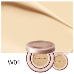 CARSLAN shade-w01-natural-warm on dry skin shows true color