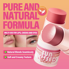 CARSLAN Sun Kissed Blush Bronzer Stick on lips for creamy color