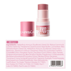 CARSLAN Sun Kissed Blush Bronzer Stick vegan formula nourishes skin