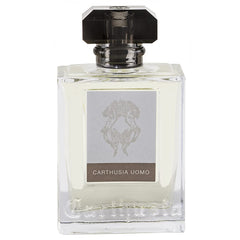 Carthusia Uomo 50ml cap — elegant touch on premium fragrance bottle