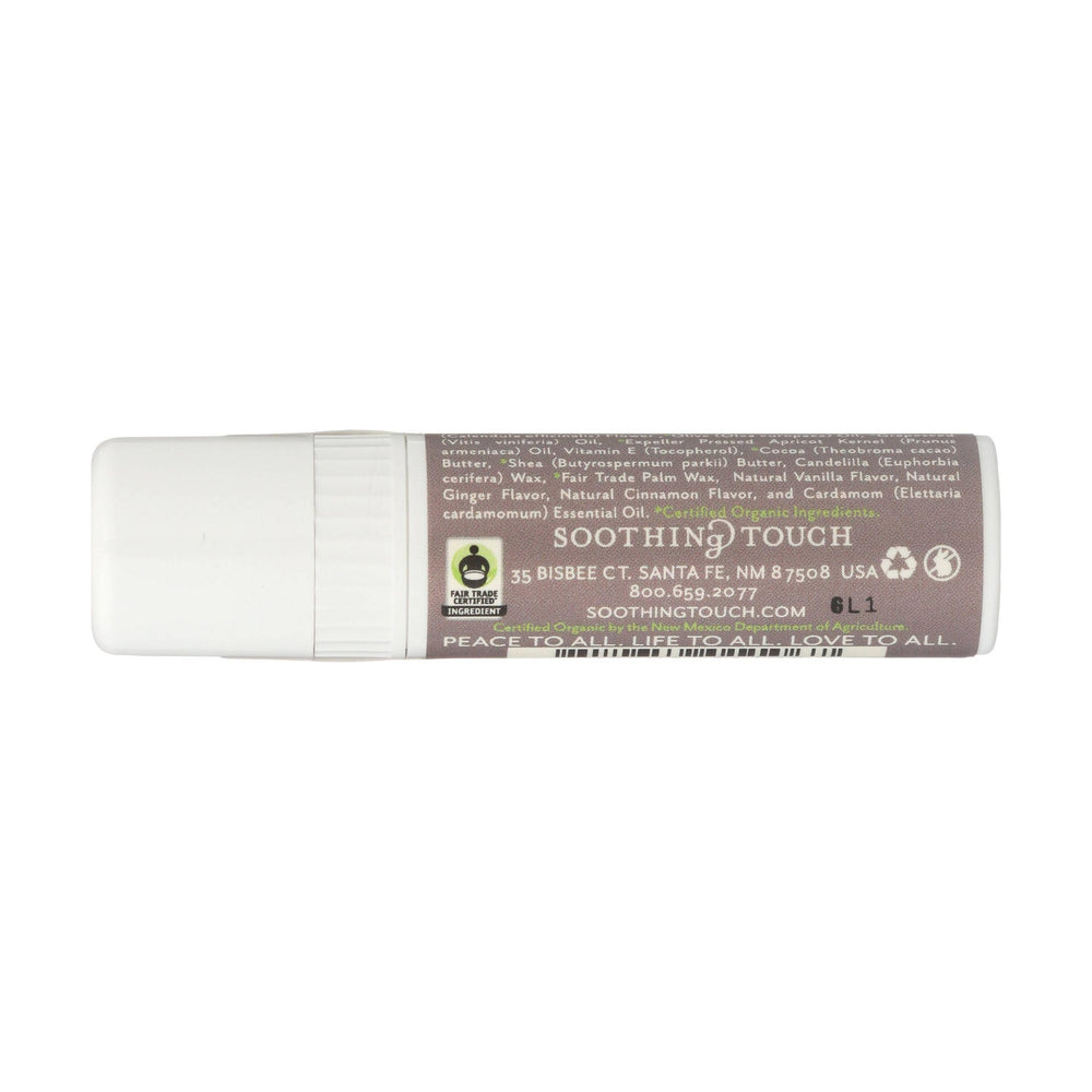 Case of 12 Soothing Touch lip balms on display appeals to gifting and sharing.