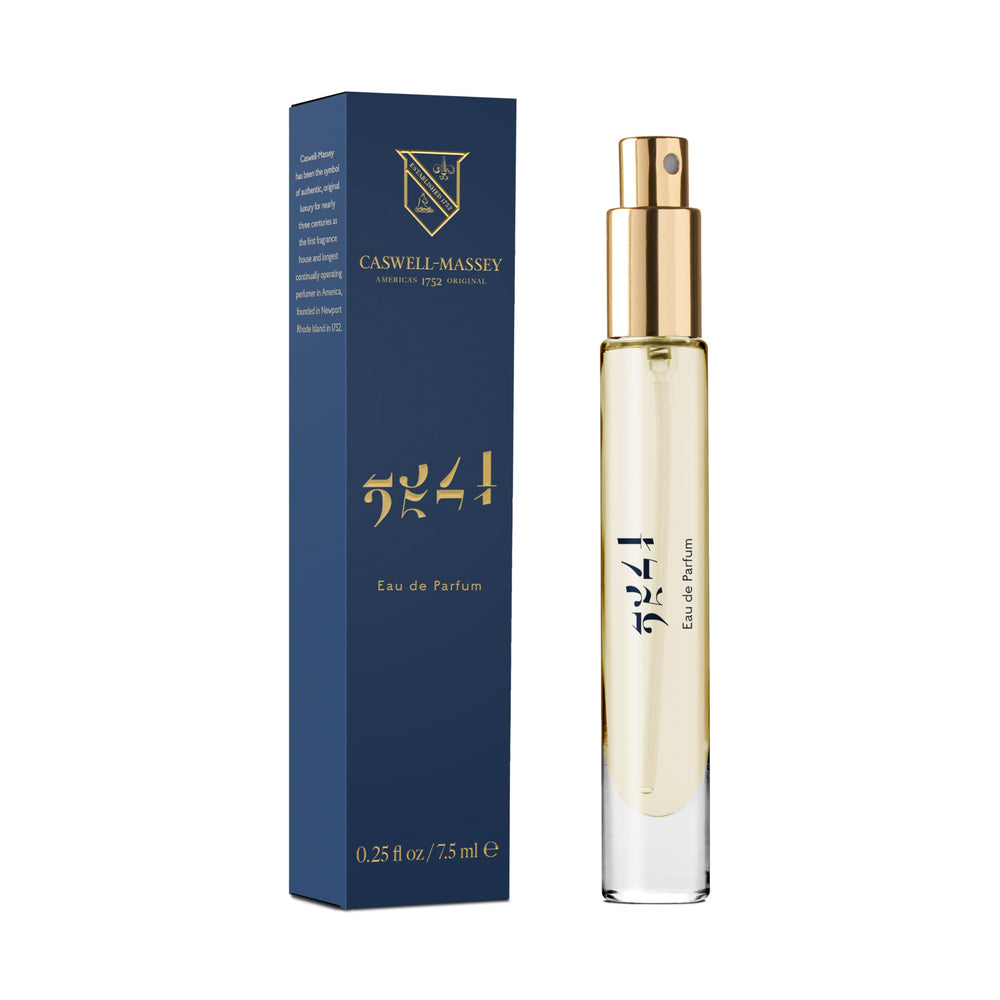 Caswell-Massey 2571 bottle on a dresser, showcasing a long lasting unisex fragrance