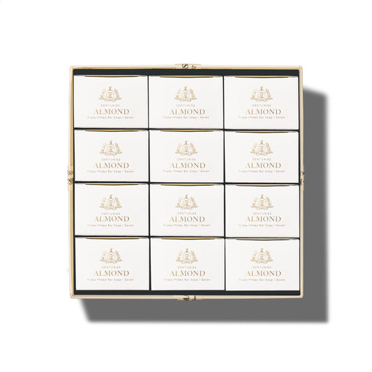 Caswell-Massey Almond gift set packaging highlighting premium gifting appeal