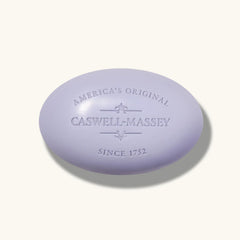 Caswell-Massey Lavender bar soap long-lasting lather for repeated use.